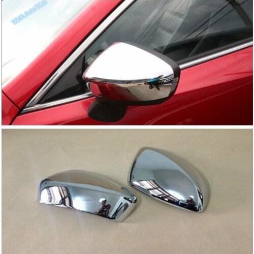 Lapetus Rearview Mirror Protector Shell Cover Trim Fit For Mazda 6 Atenza Sedan & Wagon 2016 2017 ABS Auto Styling