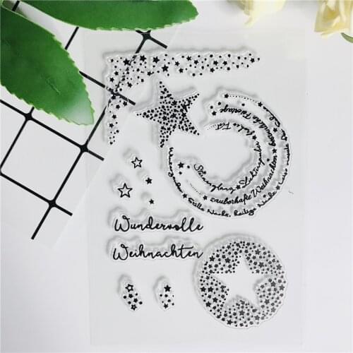 German Clear Stamps For Scrapbooking/Stars Sweet New 2019 Fairy Sentiment Silicone Card Making Craft Bullet Journal Stamp 668