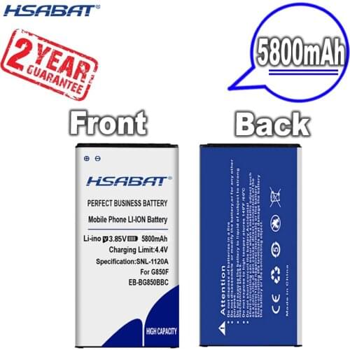 New Arrival [ HSABAT ] 5800mAh Battery for Samsung Galaxy Alpha G850F G8508S G8509V G850 G8508 G850T G850V G850M G850A G850W