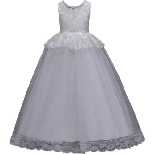 New childrens princess dress, girls' evening dress, sleeveless piano costume, summer style childrens wedding dress