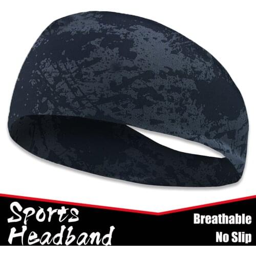 Headbands for Men Women Mens Sweatband Sports Headband Moisture Wicking Workout Sweatbands Yoga Hair Bands Head Sweat