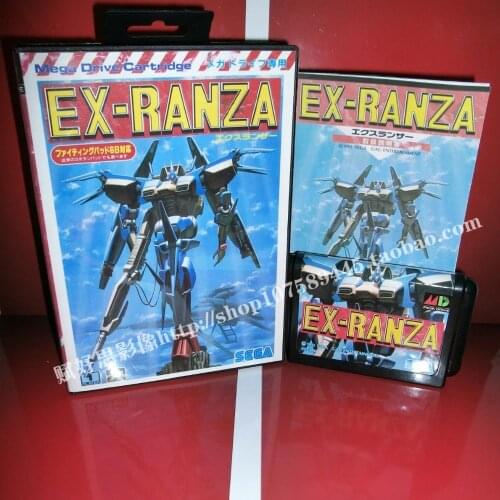 Sega MD game - Ex-ranza with Box and Manual for 16 bit Sega MD game Cartridge Megadrive Genesis system