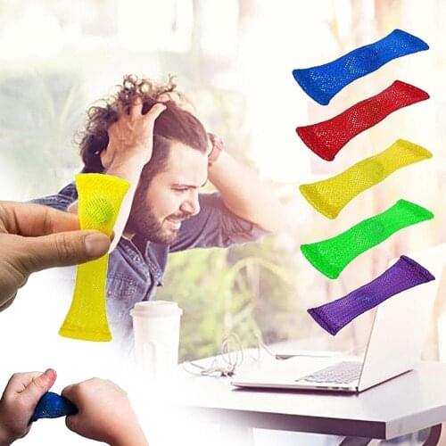 Sensory Toys Marbles Ball Autism ADHD Anxiety Therapy Toys EDC Stress Relief Hand Fidget Toys Braided Mesh Easy To Bend With Mar