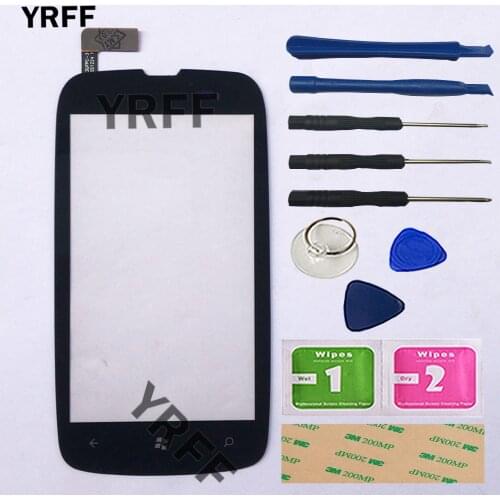 3.7'' Mobile Touch Screeen For Nokia Lumia 610 N610 Touch Screen Digitizer Front Glass TouchScreen Lens Sensor Panel Tools Gift
