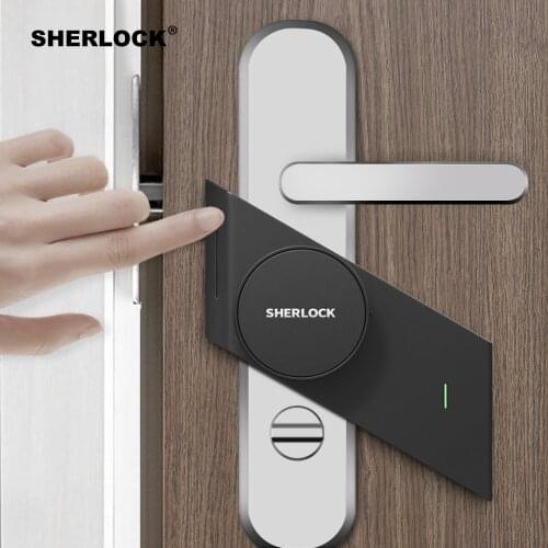Sherlock S2 Smart Door Lock Home Keyless Lock Fingerprint + Password Work To Electronic Door Lock Wireless App Bluetooth Control