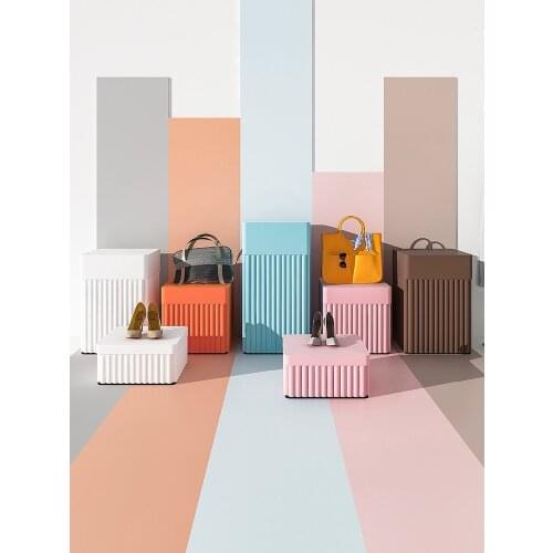 Zq Clothing Store Window Shoes Bag Display Stand High-End Decorative Table Display Shelf Model Deck