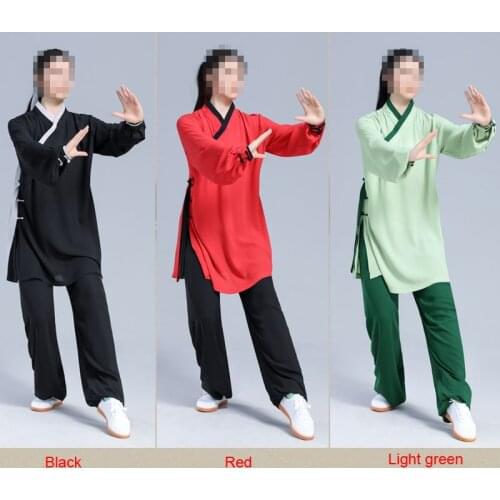 Unisex linen wing chun tai chi uniforms Shaolin kung fu clothing wushu taoist robe martial arts suits