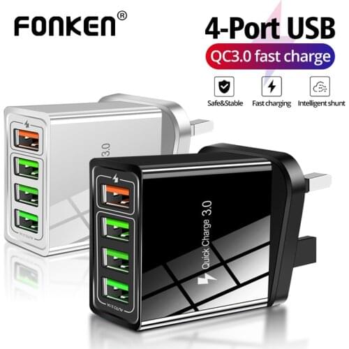 Universal Usb Fast Charger Quick Charge Qc3.0 4.0 Wall Mobile Phone Tablet Charge for Iphone 11 Samsung Huawei Charging Adapter