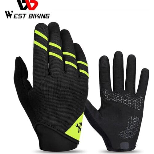 WEST BIKING Bike Gloves Full Finger Tool Multifunctional Bicycle Glove Anti-skid Tool Gloves Touch Screen Outdoor Cycling Gloves