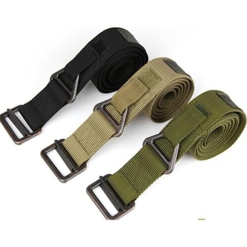 Military Equipment Tactical Belt Men Casual Combat Combat Nylon Belts Exercise Adjust Hunt Outdoor Emergency Rigger Survival