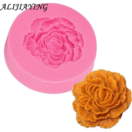 1Pcs DIY Rose Flower Silicone Mold,Sugarcraft Cake Decorating Tools,Fondant Chocolate Molds Cake Border Mould D1260