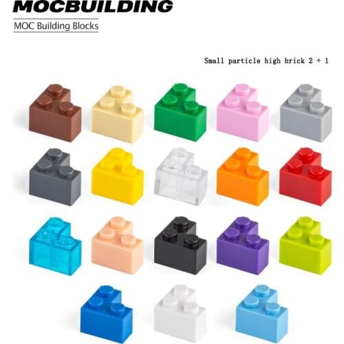 10PCS 2357 DIY Bulk Parts Building Block Flat Board Small Particle Digital Brick Smooth 1+2 Educational Creative Size Assembled