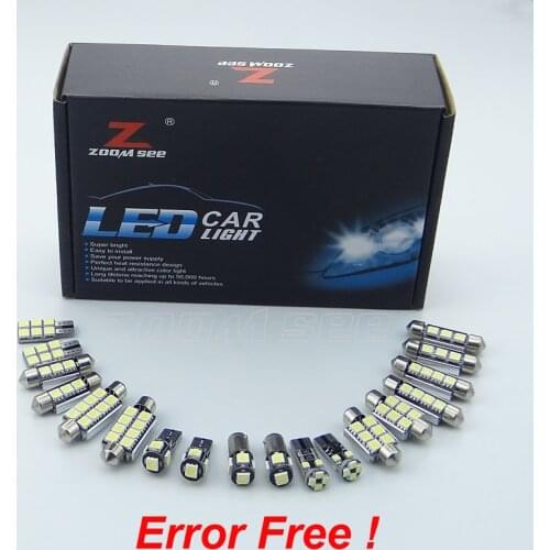 18pc x Car LED bulbs Interior Reading dome indoor Light Kit For Renault for Laguna II MK2 2001-2007