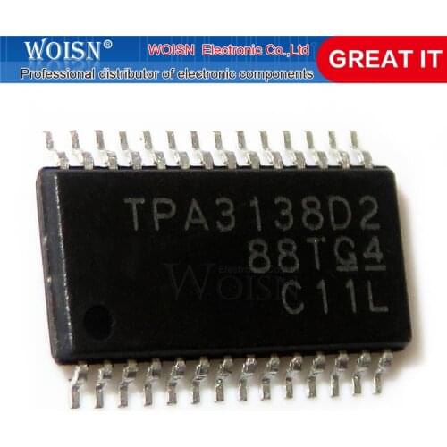 2pcs/lot TPA3138D2PWPR TPA3138D2 TPA3138 HTSSOP-28 In Stock