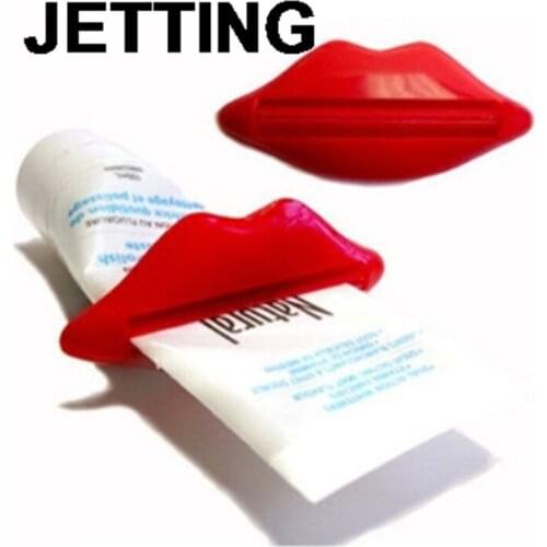 2 Pcs Easy-using Sexy Lip Kiss Bathroom Tube Dispenser Toothpaste Cream Squeezer Sanitary Ware Accessories