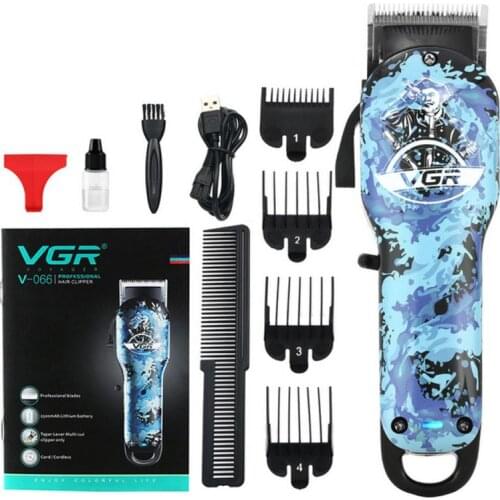 2021 Electric Hair Clipper Hair Trimmer Blue Graffiti Shaved Head Professional Electric Hair Clipper Beard Barber Hair Cut