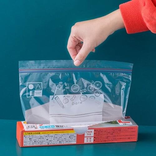 3 Sizes Resealable Zip Lock Bags Self Seal Clear Plastic Poly Bag Food Storage Package Reclosable Vacuum Fresh Bag For Kitchen