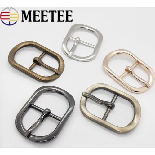 4/10pcs Meetee 25mm Metal Tri Glide Belt Buckles Bags Strap Shoes Bar Pin Buckle for Leather Craft Sewing Accessories