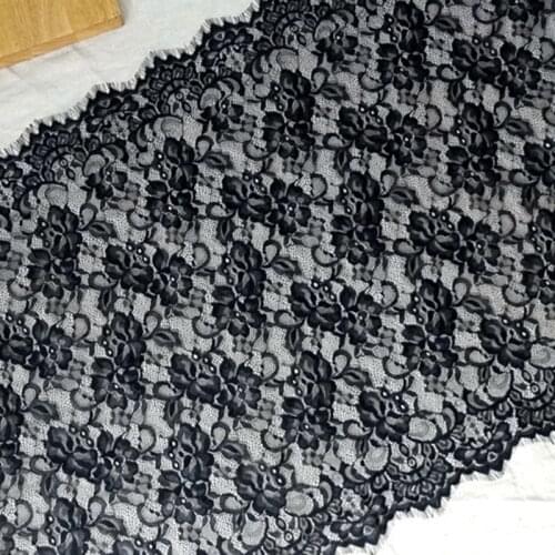 56cm width Eyelashes lace trim flower lace fabric handmade diy clothes accessories wedding vile materials
