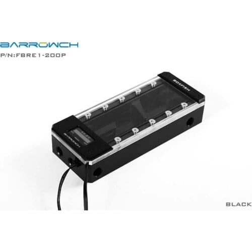 Barrowch pc water cooling digital reservoir water tank boxfish series POM 150mm/200mm/250mm FBRE1-150P FBRE1-200P FBRE1-250P