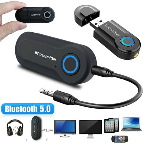 Wireless Bluetooth 5.0 Receiver Transmitter Adapter 3.5mm Jack For Car Music Audio Aux Headphone Reciever Handsfree