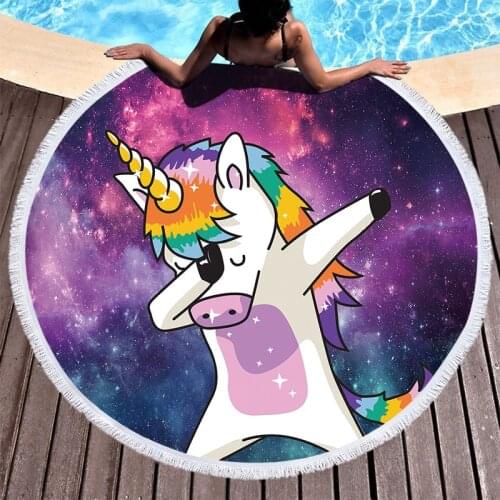Cute cartoon unicorn large beach towels miraculous microfiber towel beach towel Bath towel spa Beach cover up Microfiber towel