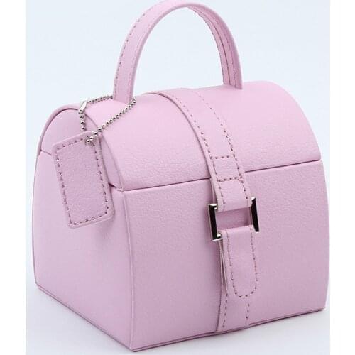 Travel jewelry packing box cosmetic makeup organizer Jewelry box earrings display rings organizer jewellry casket carrying case