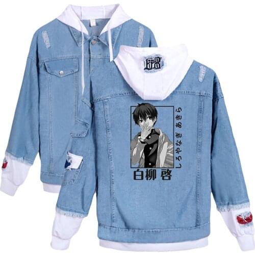 5 Seconds to Death Battle Game in 5 Seconds print autumn winter Holiday Men/Women Street clothe Denim Kawaii Hooded denim jacket
