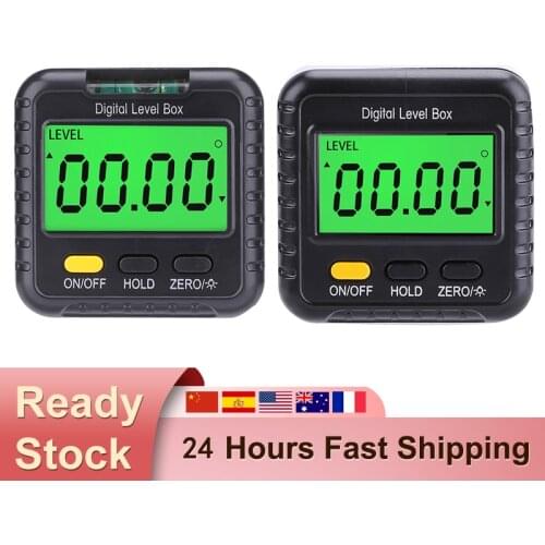 Electronic Digital Angle Protractor Magnetic Inclinometer Level Box Gauge Angle Meter Finder Base Measuring Tools