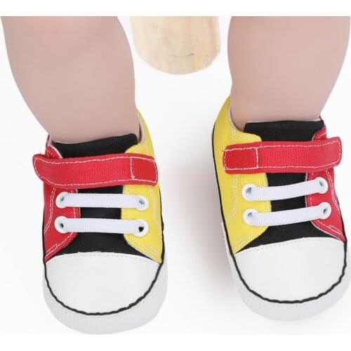 Bobora Newborn Baby Boys Girls Top Sneaker Soft Anti-Slip SoleInfant First Walkers Canvas Shoes