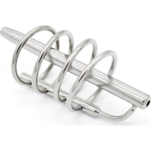 Stainless Steel Hollow Urethral Sound Dilator Cock Rings Penis Plug Catheter Sounding Rod Urethra Plug Adult Sex Toys For Men