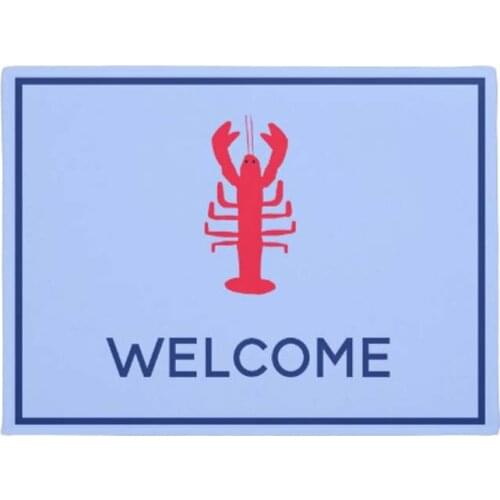 Lobster Welcome Mat Home City Rustic Doormat Home Decoration Entry Non-slip Door Mat Rubber Washable Floor