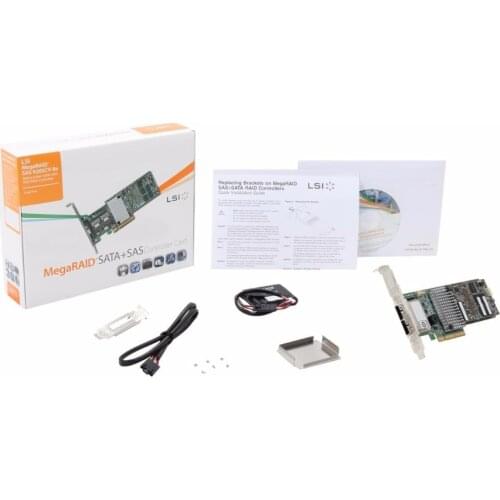 LSI MegaRAID LSI00298 (9285CV-8e SGL) PCI-Express 2.0 x8 Low Profile SATA / SAS RAID Controller - Single