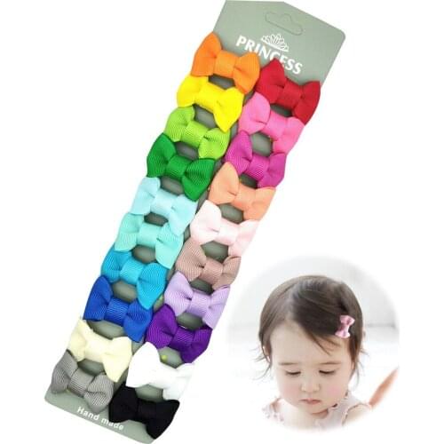 Cute Small Hair Bow Infan Snap Hair Clips for Baby Girls,Toddlers
