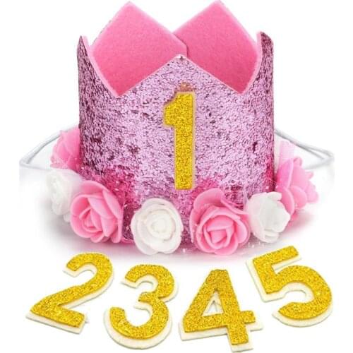1pc Fashion Pet Birthday Hats Cute Sequin Crown Dog Birthday Hat Pet Party Hat For Birthday Party Hair Accessories Pet Supplies