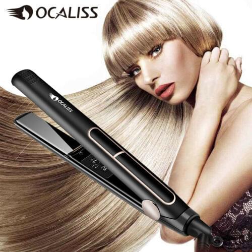 Ocaliss RM-39 Professional Hair Salon Style Ceramic Plate Flat Iron Straightener Straightening