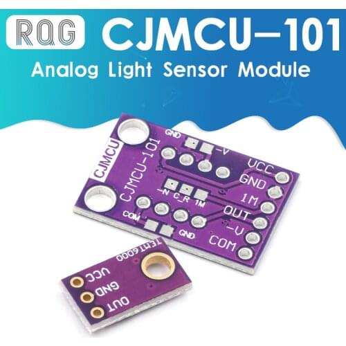 OPT101 Light Analog Light Intensity Sensor Module Single Chip Photoelectric Diode 14KHz CJMCU-101 TEMT6000
