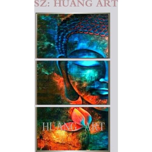 Selling hand-painted oil painting Thai Buddha large mural painting decorative bodhisattva temple hall