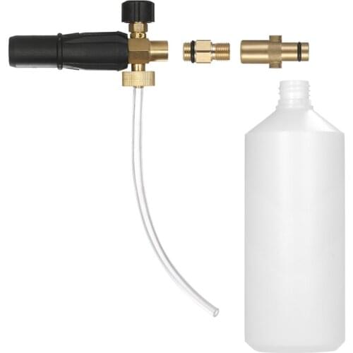 Adjustable Foam Lance 1L Bottle Snow Foam Nozzle Injector Soap Foamer for Nilfisk Pressure Car Washer