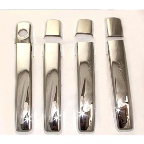 Car styling ABS Chrome Door handle Protective covering Cover Trim For Nissan Navara D40 Frontier 2007-2013