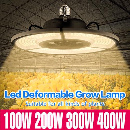 E27 Led Grow Light E26 Led Full Spectrum UFO Grow Tent Indoor Light Lamp 400W High Power E26 Led Plant Light 220V Phyto Lampara