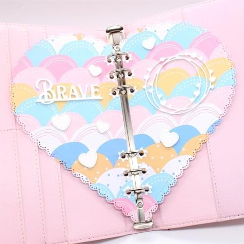 KSCRAFT Heart Planner Die Metal Cutting Dies Stencils for Scrapbooking/photo album Decorative Embossing Paper Card