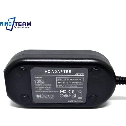 10Sets/Lot Replacement Casio AD-C40 AD-C40J AD-C40DBA AC Power Adapter for Digital Cameras EX P505 P600 P700 QV R3 R4 Wholesale