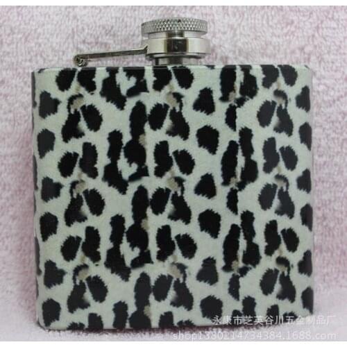 100pcs/lot male querysystem hip flask volcanic stone 304 stainless steel hip flask 5oz