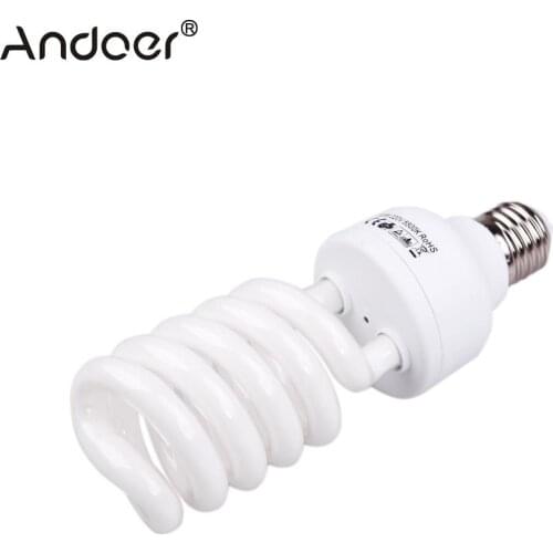 Andoer E27 220V 5500K 45W Photo Studio Bulb Video Photography Daylight Light Lamp
