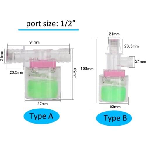 Automatic water level control valve for cistern\water tank 1/2" 3/4" float valves