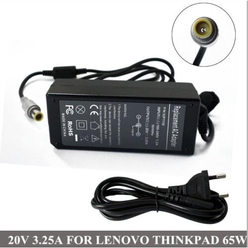 20V 3.25A 65W AC Adapter Laptop Charger Plug Power Supply For Lenovo IBM ThinkPad 42T4418 42T4419 42T4420 44T4421 L510 L520