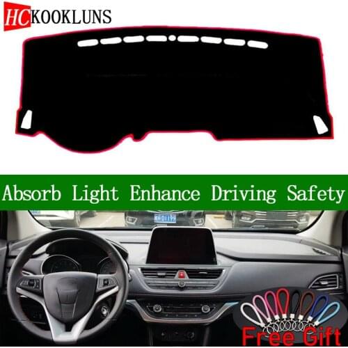 For JAC REFINE S3 2017 2018 Dashboard Cover Sun Shade Dash Mat Pad Carpet Car Stickers Interior Accessories