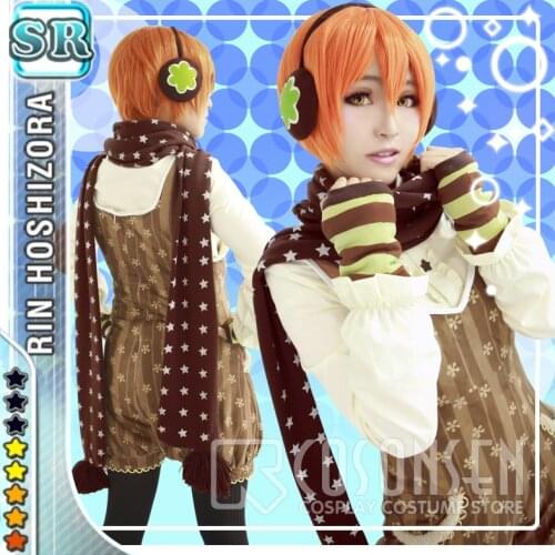 COSPLAYONSEN Love Live! Christmas Rin Hoshizora Cosplay Costume Winter Clothes 7 Pcs Set Any Size