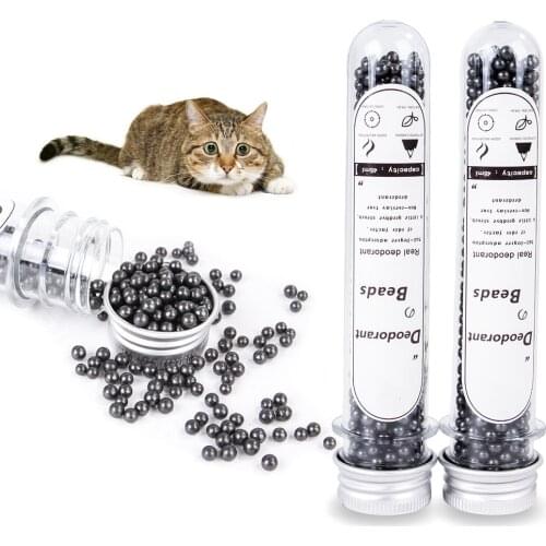 45ml Cat Litter Deodorant Beads Odor Activated Carbon Absorbs Pet Removaling Excrement Stink Deodorizing Cleaning Supplies